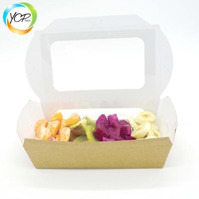 China Disposable Kraft Paper Sushi Box With Window for sale