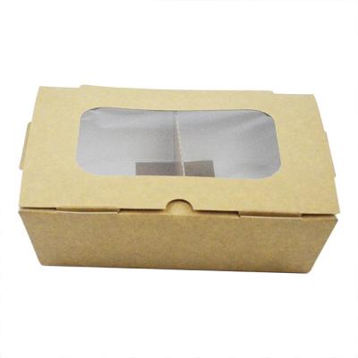 China Disposable Disposable Lunch Box Food Salad Lunch Box Paper Packing Takeout Box for sale