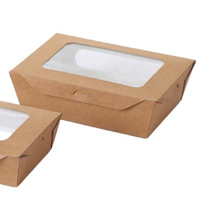 China Disposable PLA Lined Compostable Eco Friendly Fruit Salad Paper Packaging Box for sale