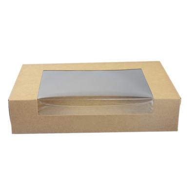 China Wholesale Custom Disposable Logo Black/White Kraft Paper White Paper/Kraft Paper Customized Food Packing Sushi Box With Pressing Line for sale