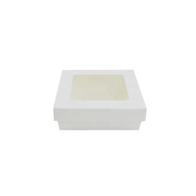 China White Paper Lunch Box Disposable Compostable Paper Salad Box 100% Eco Friendly Food Grade for sale