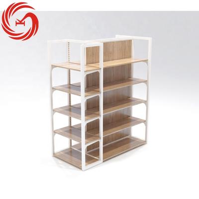 China Retail store furnitureIron Stationery Wall Cabinet Environmentally Friendly Used Wooden Literature Display Rack for sale