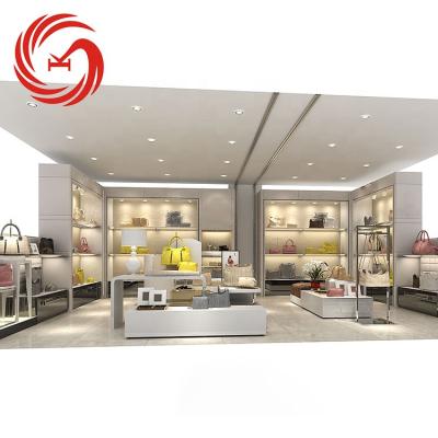 China Environmental friendly ladies boutique bag shop furniture design for bag shop design for sale