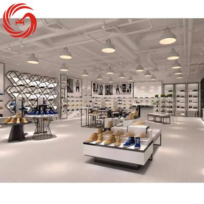 China Latest Technology Environment Friendly Mens Shoe Store Display Rack Interior Design for sale