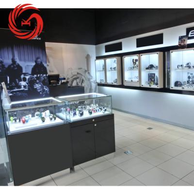 China Famous Brand Wristwatch Tempered Glass Watch Display Showcase For Store KSLN68 for sale