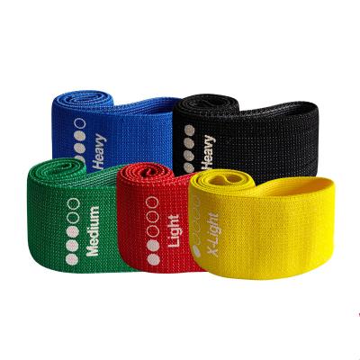 China 2021 New Portable Home Fitness Cloth Elastic Band Non Slip Hip Gym Resistance Bands for sale