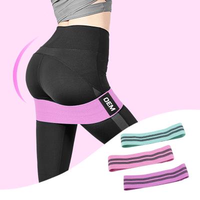 China Non Slip Gym Fitness Hip Circle Anti Slip Cloth Workout Exercise Resistance Bands Wide for sale