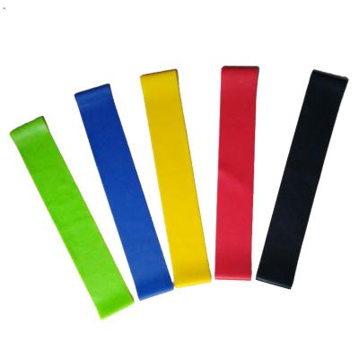 China Home Stretch Mini Resistance Loop Bodybuilding Nature Latex Fitness Exercise Yoga Bands for sale