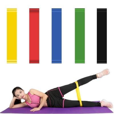 China Durable Natural Resistance Mini Loop Latex Fitness Exercise Bands for sale