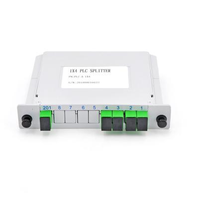 China Insert Type Cassette Fiber Optic PLC Splitter 1*4 1*8 1*16 PLC Splitter Telecom Network Module for sale