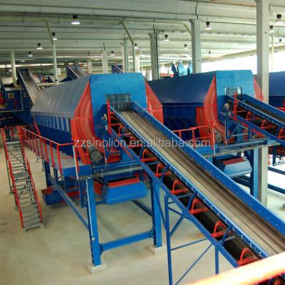 China Full Set Garbage Screening Equipment Waste Drum Alluvial Gold Wash Screening Machine Integrated for sale