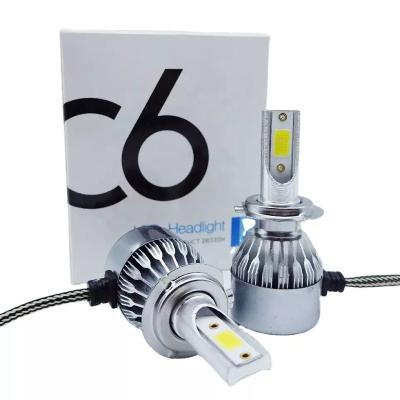 China Hot sale High Brightness LED C6 Cheap c6 led headlight 36w 3800lm c6 tail light faro led c6 h4 c6 led h11 led headlight c6 h4 led headlight h15 c6 led headlight for sale