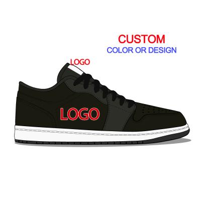 China Fashion men's fashion trend logo basketball retro OG high quality sneakers design custom made high top shoes custom shoes for sale