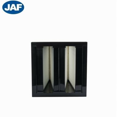 China Air Conditioning Manufacturers Sell Low Price Environmentally Friendly V-Type Plastic Hepa Frame Filter for sale