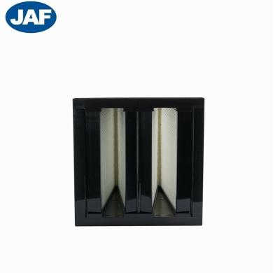 China JAF High Flow V Type 2022 Clean Room Plastic Frame Purifier Hepa Air Filter for sale