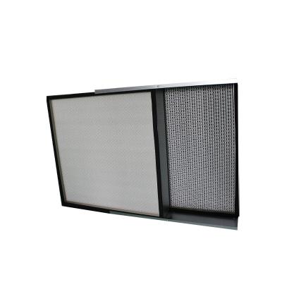 China Multi Purpose Hepa Air Conditioning Hospital Electronic Pharmacy Final Filtration Shingle Air Filter for sale