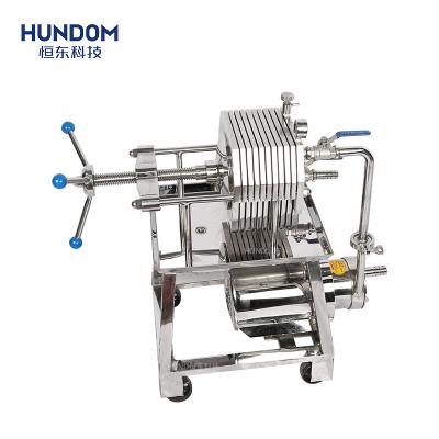 China Hotels Good Quality Stainless Steel Hydraulic Filter Pressure Plate Filter Beer Plate And Frame Filter for sale