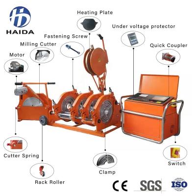 China Construction worksÂ   Factory direct supply full automatic plastic pipe butt fusion welding machine model HD-QZD450 for sale