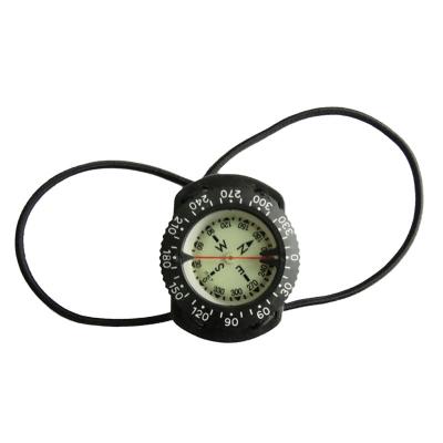 China Plastic Compass With Bungee Waterproof 100meters For Scuba Diving Jungle Camping Outdoor Sports for sale