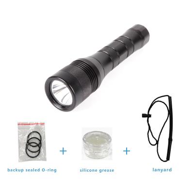 China Aluminum OSR SPORTS Air Diving Light LED Torch LED Length 210mm Under Water 200m Waterproof Emergency Diving Light for sale