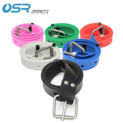 China Freediving Silicone / SS304 Spearfishing Belt Width 48mm Stainless Steel 304 Rubber for sale