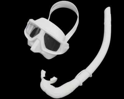 China Adult Freediving Mask Free Diving And Swimming Curved Frame Low Volume Silicone For Snorkeling Spearfishing Anti Fog for sale