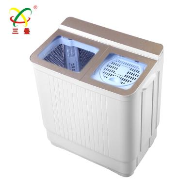 China Luxury Twin Semi Automatic Tub Washing Machine With Spin Dryer for sale