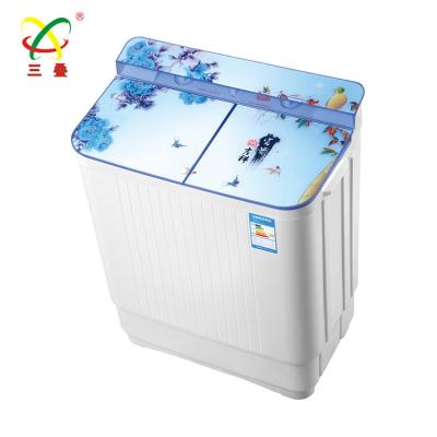 China New Household Cover Twin Tub Semi Automatic Clothes Washing Machine Export To Morocco for sale