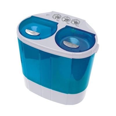 China Plastic semi automatic top-loading twin tub washing machine for sale