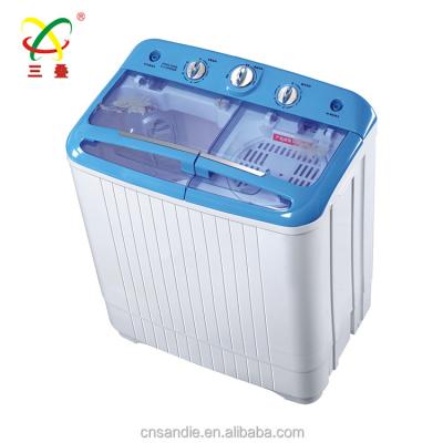 China Double Tub Mini Plastic Semi Automatic Double Tub Washing Machine for sale