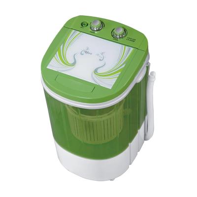 China Plastic Fashionable Design Single Tub Top Loading Semi Automatic Mini Washing Machine With Double Buttons for sale