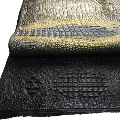 China Waterproof OEM Crocodile PU Leather For Man Bag Making for sale