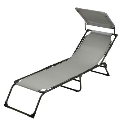 China With Sun Canopy Promotion High Quality Adjustable Backrest Five Beach Chair Comfortable Canopy Bed for sale