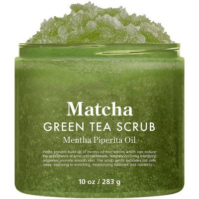 China Exfoliator Wholesale OEM High Quality Salicylic Acid Glycolic Acid ExfoRevive Deep Cleansing Salt Skin Exfoliating Green Tea Body scrubBody Scrub for sale