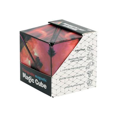 China Early Decompression Toy Magic Puzzle Cube Magnetic Magnetic 3d Intelligence Magic Cube Children's Puzzle Education Toy for sale