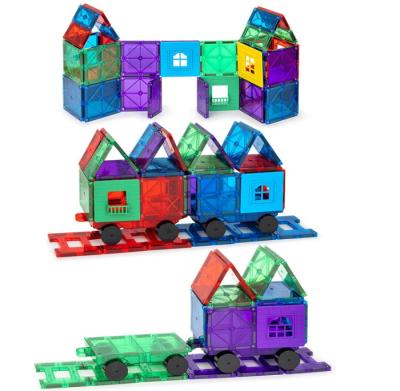 China Updated Plastic Cement With Powerful Magnet Creative Imagination Inspired Children'S Magnetic Toy Building Block Set for sale