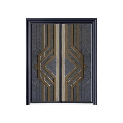 China High Security Manufacturer Made Exterior Door Model Zinc Alloy Construction Project Custom Door en venta