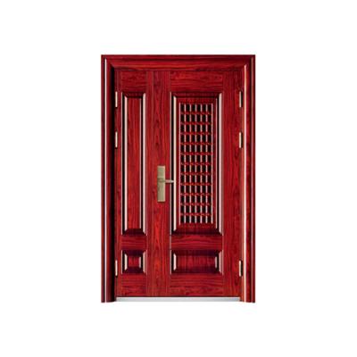 China Digital Lock China Factory Wholesale Steel Doors Exterior Cold Rolled Plate Cheap Steel Door for sale