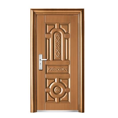 China Digital Lock China Factory Wholesale Steel Door Plate Cheap Cold Rolled Steel Entry Door for sale