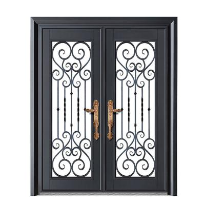 China Custom Cheap Glass Steel Door Wholesale Modern Steel Packing Door Manufacturer for sale