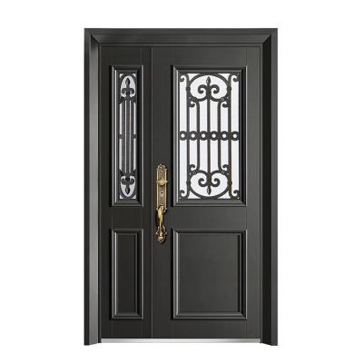 中国 Modern Popular Hot Selling Modern Steel Door Pattern Custom Wholesale Glass Steel Door 販売のため