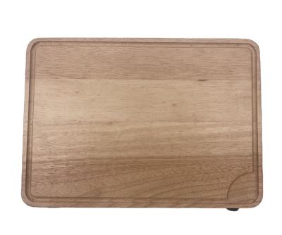 China Customized Sustainable Kitchen Rubber Wooden Bamboo Wood Chopping Board Wooden Silk Choppers Hot Craft for sale