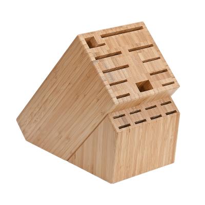 China Amazon Sustainable Bamboo Hot Selling Knife Block Knife Eco Friendly Storage for sale