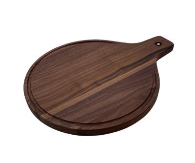 China North American Walnut Walnut Wooden Pallet Food Cutting Block Serving Board With Juice Groove for sale