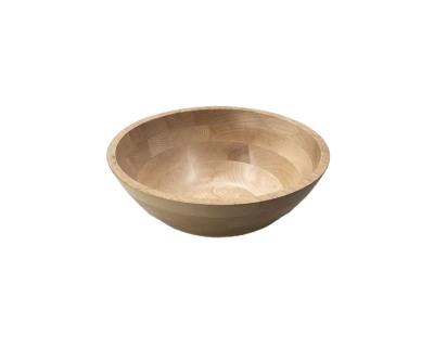 China Modern North American Maple Wood Salad Bowl OEM Varied Wood Type Available for sale