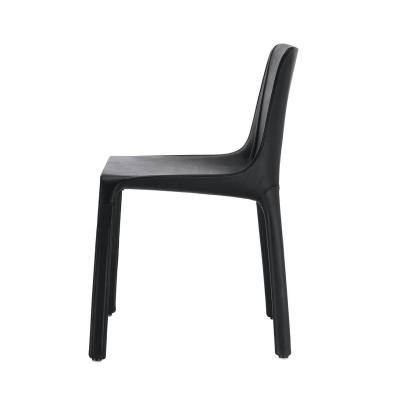 China Minimalist Luxury Black Chair Injection Mold Foam Dining Chairs Furniture for sale