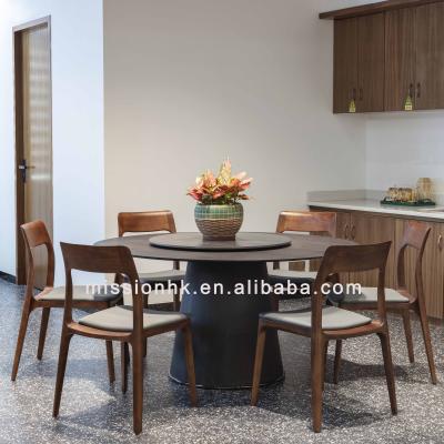 China Round Table Set With 6 Chairs Solid Wood Dining Table And Chairs Set 6 Chairs Dining Tables & Chairs Set for sale