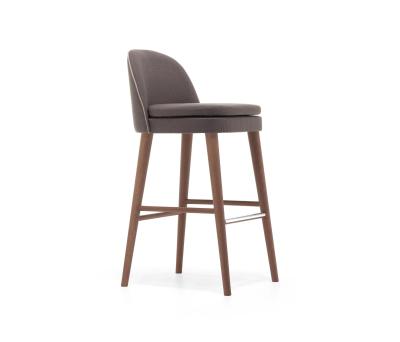 China Modern design durable bar stool chair with upholstered in fabric for sale