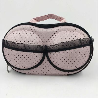 China EVA Breathable Bra Storage Box Travel Bra Storage Portable Wholesale Bag Portable Bra Packing Box for sale