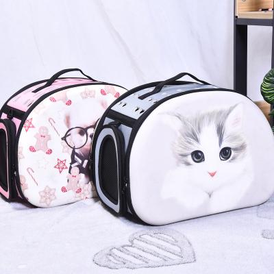 China Shock Proof Wholesale EVA Pet Go Out Portable Shoulder Bag Pet Bag Cute Printing Manufacturer Custom for sale